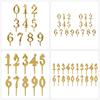 Elegant Gold Number Candle Holders Cake Toppers Decorations For Birthday Parties And Significant Gatherings