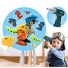 Set di Giocattoli da Assemblare con Dinosauri e Scatola Portaoggetti, Trapano Elettrico Avvitatore, Kit di Costruzione Educativo STEM Fai-da-te per Bambini e Bambine dai 3 agli 8 Anni
