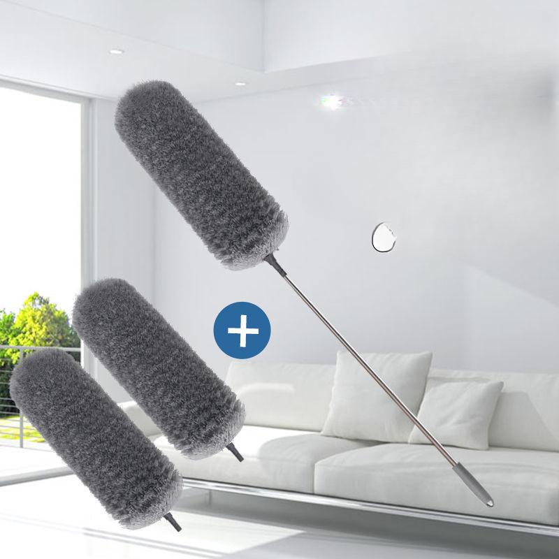 

Перьевая тряпка для удаления пыли, инструмент для бытовой чистки, выдвижной пылесос для чистки артефактов, автомобильная тряпка для пыли 3 duster heads серый