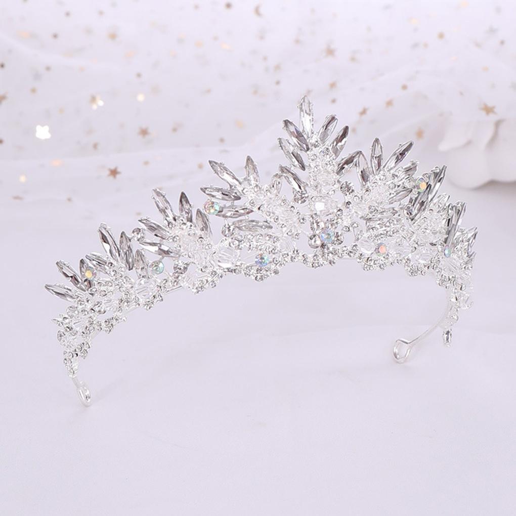 Women's Snow Queen Wedding Tiara Self-Wedding Crown Hair Accessory