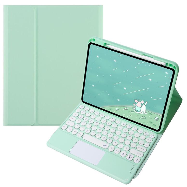 Compatible with 2025 iPad11 A16: Bluetooth Keyboard Case for 10th Generation iPad 10.9" with Pen Slot and Touch Backlight