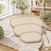 3Pcs Oval Shape Oval Crochet Basket Base 3 Sizes Crochet Bag Bottom  For Knitting