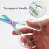 1 Pcs Office Scissors,Transparent Handle Scissors Anti Rust,Handmade Diy Domestic Office Stationery,Paper Cut Pruning ZS-17