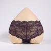 Lady Summer Flimsy Sexy Lace Leopard Print Collision Color Ribbon Bow In Waist Triangle Briefs