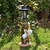 JYL TS/111,Resin Simulation Bird Solar Outdoor Light Figurine for Garden Decor Path Statue Lamp