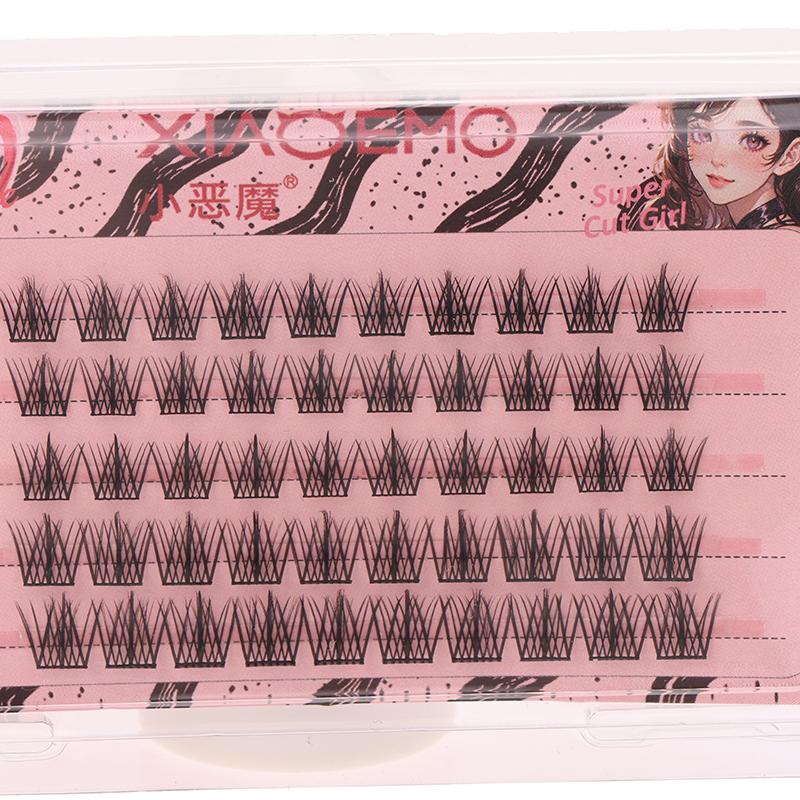 Soft Grafting Fake Lashes 5/10 Rows Black Stems False Lashes V-Shape Diy Eyelash Extension Women