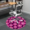1pc Kiwi Pattern Office Round Area Rug, Under Office Chairs Bedroom Living Room Home Decor, Room Deco, Available in Various Sizes