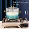 Glass Cooking Pot 1.5L 50OZ HeatResistant Borosilicate Glass Handmade Cookware Set stovetop Pot Safe for Pasta Noodle Soup Milk