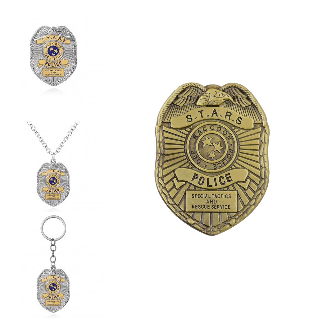 Resident Evil Raccoon City Eagle Badge Keychain With Alloy Pendant For Fans
