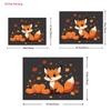 2D Fall Themed Backdrop 2D Cute Fox with Pumpkins Background for Thanksgiving Event Decoration