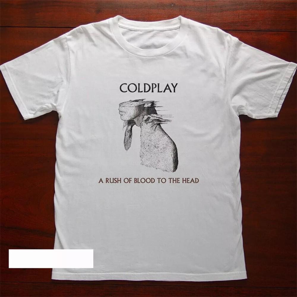 COLDPLAY Band A Rush of Blood to the Head T Shirt Full Size S-5XL Unisex T-Shirt L