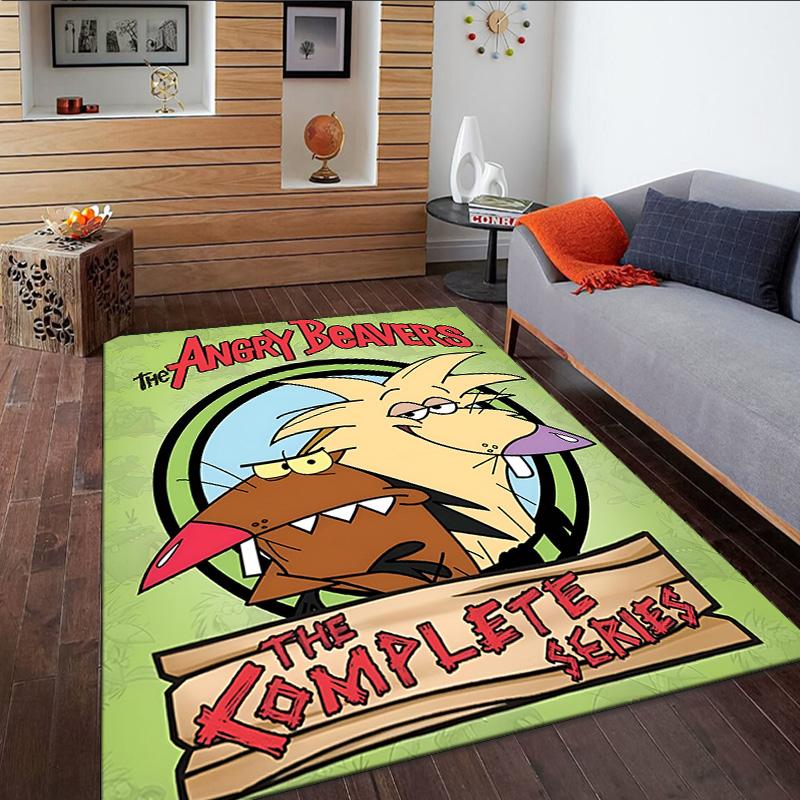 Angry Beavers Adventure Carpet, Kitchen Rugs, Yoga Mat, Non-Slip Mats, Rug for Bathroom, Living Room bedroom, Camping Rugs Christmas Gift