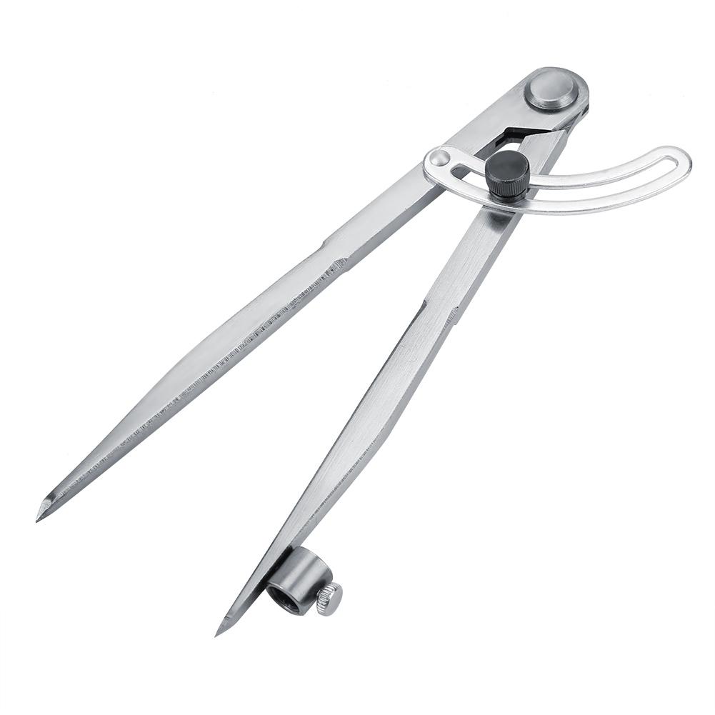 200mm Wing Leather Divider Rotating Tool Spacing Compasses Edge Area