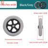 6 Inch Wheel Smooth Flexible Heavy Duty Wheelchair Front Castor Solid Tire Wheel Wheelchair Replacement Parts