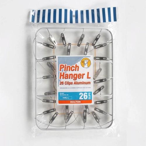 Dulton Large Hanger Clips, 26 Clips, Aluminum, 17 X 357 X 270mm, RN-0429L/26, a Versatile Hanger That Blends Seamlessly Into Your Everyday Life