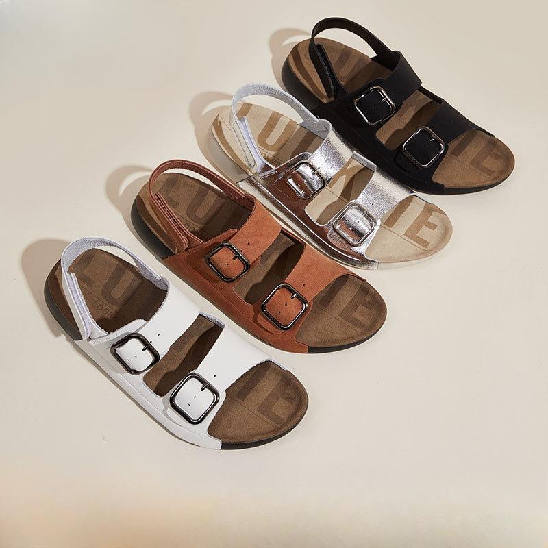 Thick-soled Sandals Beach Shoes One-shoulder Shoes Versatile Slippers