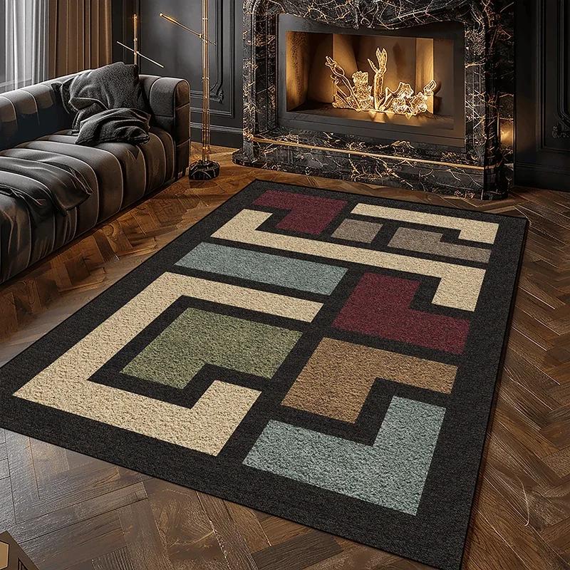 Moderner geometrischer Karppich für das Wohnzimmer Weiche waschbare Teppiche für die Schlafzimmerdekoration Heim-Salon Sofa Große Bodenmatten