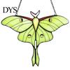 Colorful Light Refraction Decor Stained Glass Style Window Hanging, Acrylic Moth Suncatcher, Decorative Hanging Pendant with Sunlight Catcher