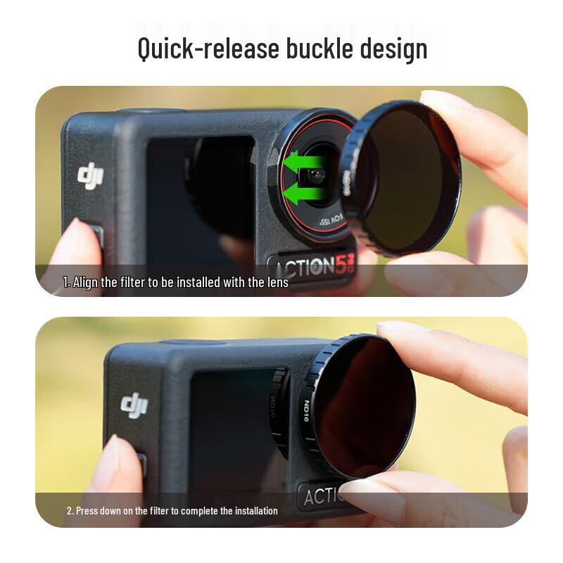 Yingshijiang Camera Lens Filter Set for Action 4/5 Pro