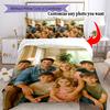 Customize Photos Customize Your Photo Bedding Set Breathable Duvet Cover with Pillowcases Home Decoration Birthday Gift