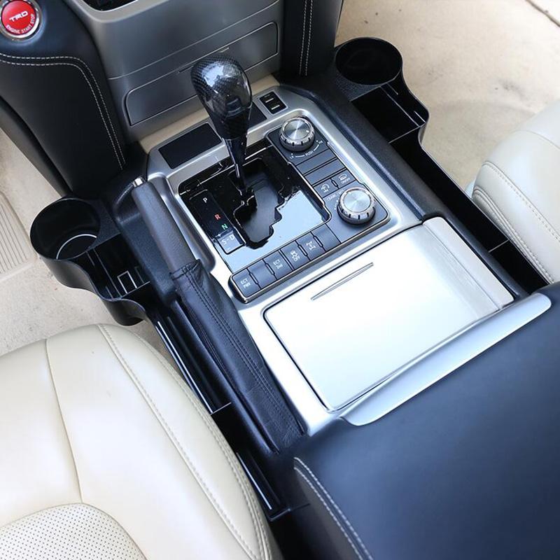 Car Central Armrest Storage Box Holder Central Control Organizer Tray Accessories,For Toyota Land Cruiser LC200 FJ200 2016~2020