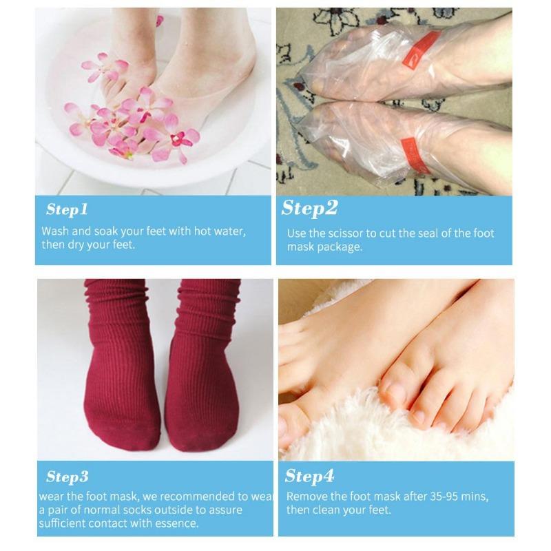 1PC Füße Peeling Fuß Maske Haut Peeling Abgestorbene Haut Füße Maske Socken Für Pediküre Socken Fuß Creme für Fersen