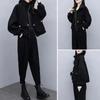 Winter and Autumn Fashion Chic Goddess-style Set - Women's Winter Casual Stylish and Age-Reducing Two-Piece Pants
