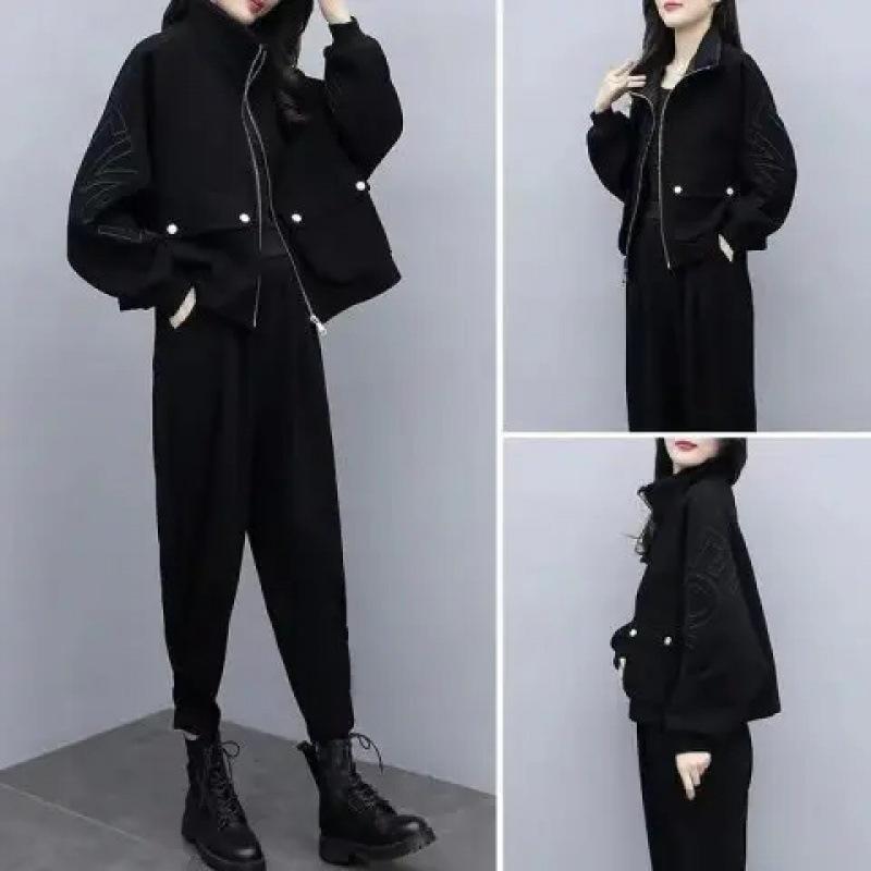 Winter and Autumn Fashion Chic Goddess-style Set - Women's Winter Casual Stylish and Age-Reducing Two-Piece Pants