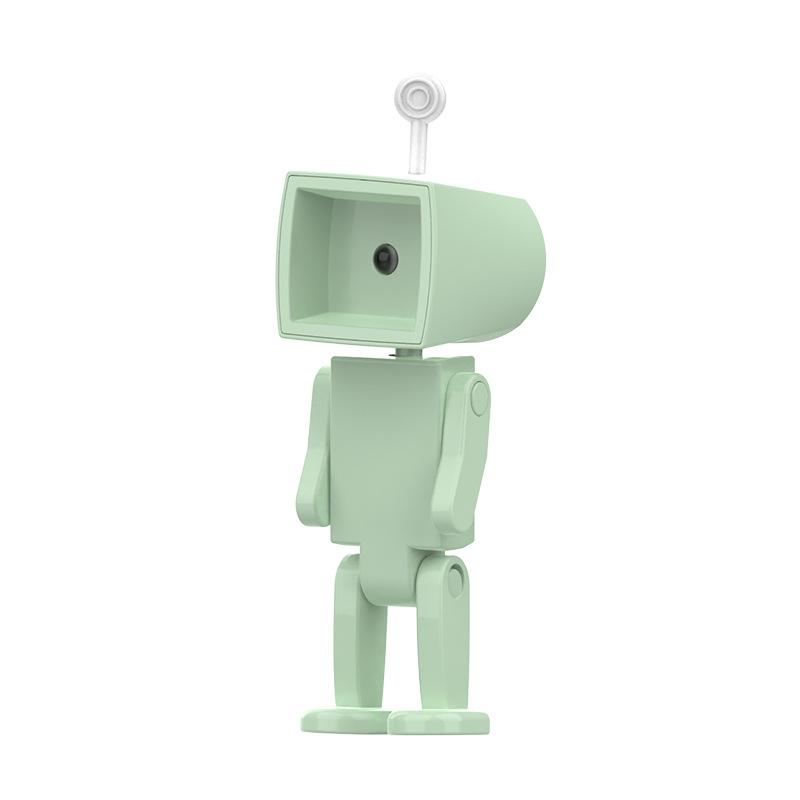 Astronaut Magnetic Night Light Led Mini Robot with Battery Book Light Desktop Building Block Ornament Ambient Light