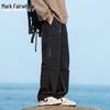 Mark Fairwhale Herren Techwear Lockere Gerade Schnitt Casual Hose