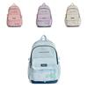 Do Whatever One Wants Letter Print School Backpack For Students Large Capacity Nylon Schoolbag With Air Cushion Straps For Middle School Teens