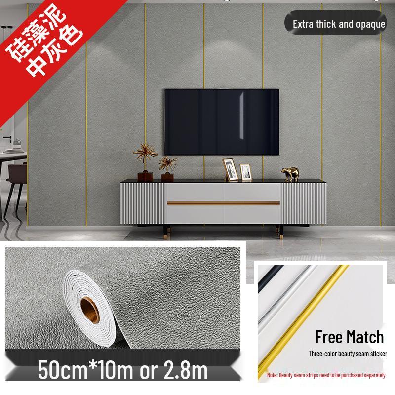 Self-Adhesive Waterproof Wallpaper Stickers for Bedroom & Living Room Walls