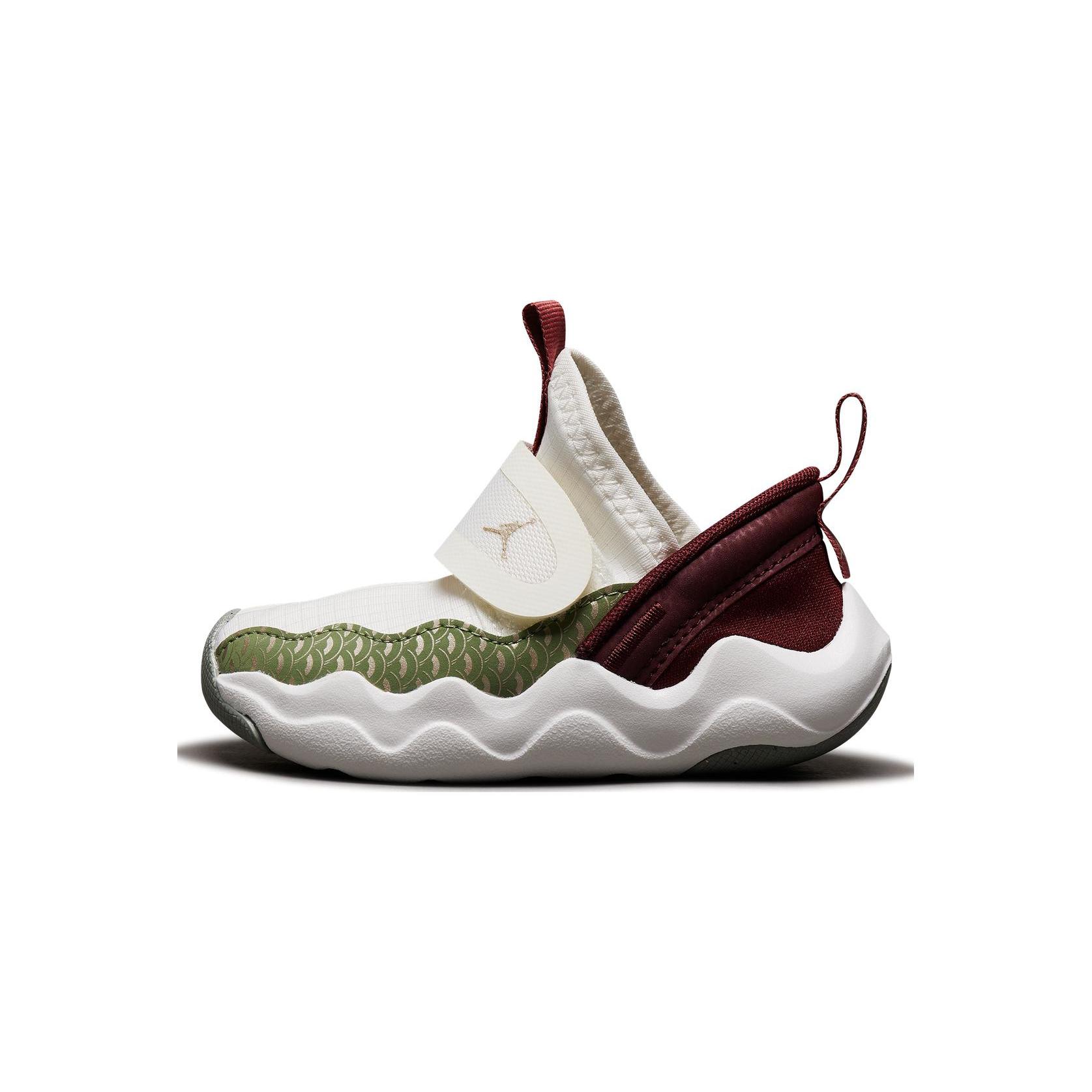 

Jordan Cushioning, Wear Resistant Low top Toddler Shoes White Red Green Infant And Toddler FQ6555-100 22