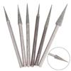 6Pcs 1-4mm Diamond Grinding Head Needle Bits Burrs Engraving Carving Tool 2.35mm Shank D