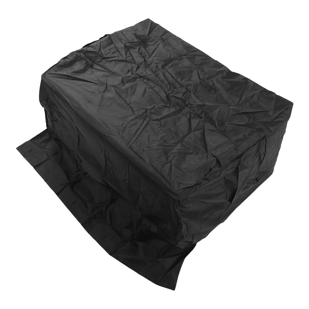 BBQ Grill Cover Waterproof Oxford Cloth Outdoor Rainproof Dustproof Sunproof Built in Grill Top Cover Grill Cover Black