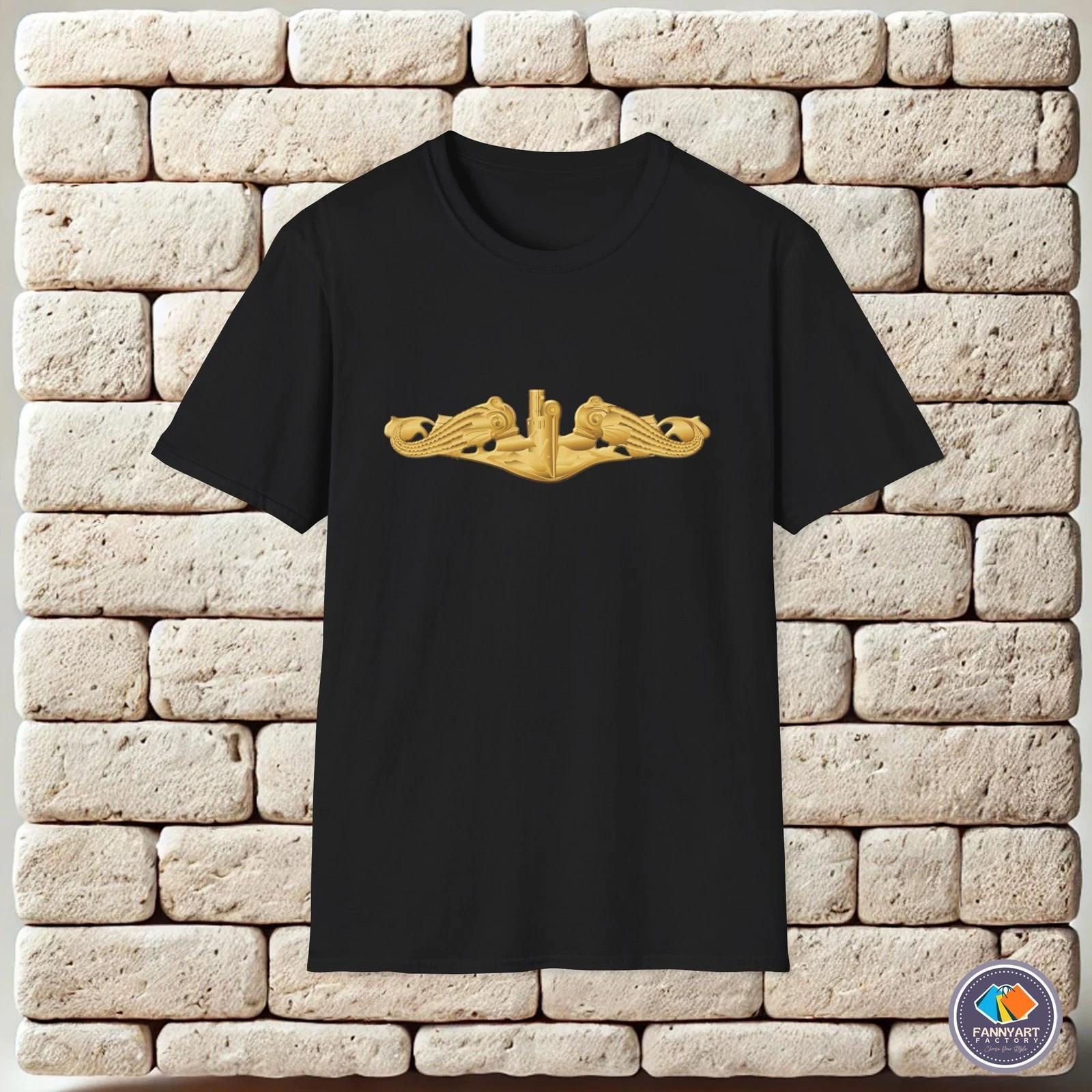 Navy Submarine Dolphins Logo Unisex T-Shirt M