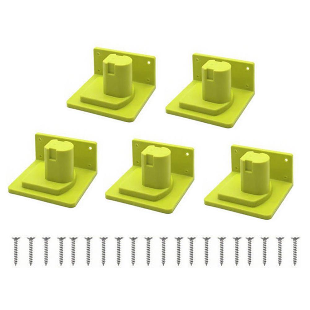 Plastic Wall Mount Tool Holder for 18V Power Tools with Screws Secure Storage Hanger for Workbench and Garage Use