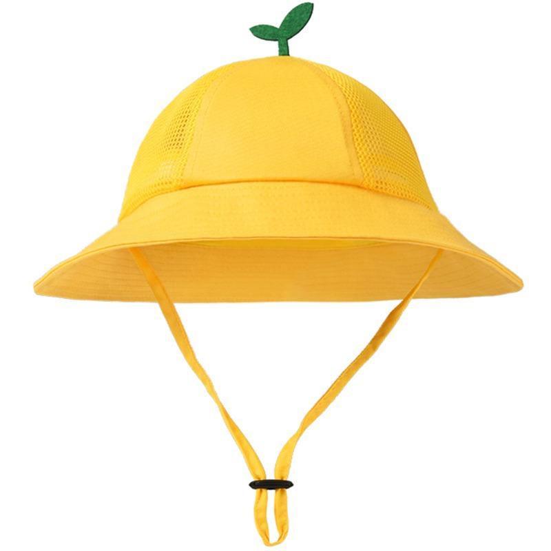 Sun Bucket Hat Summer Cute Little Grass Adjustable UPF 50+ Travel Cap Funny Yellow Sun Protection Beach Wide Brim Fisherman Caps