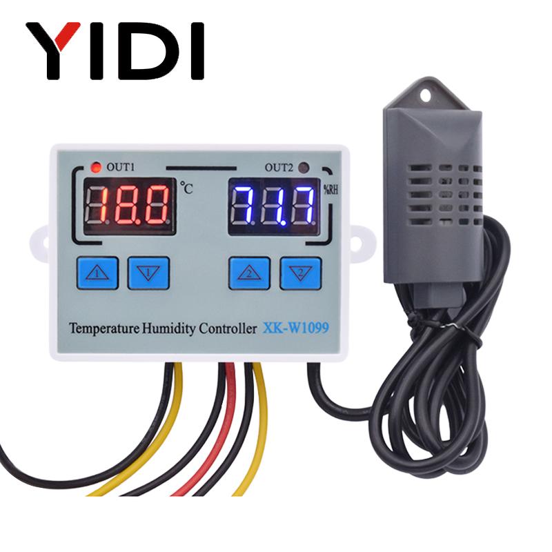 W3001 W3002 W3005 W1088 W1099 Digital Display Microcomputer Temperature Humidity Controller 12V 220V Hygrometer Thermorelator