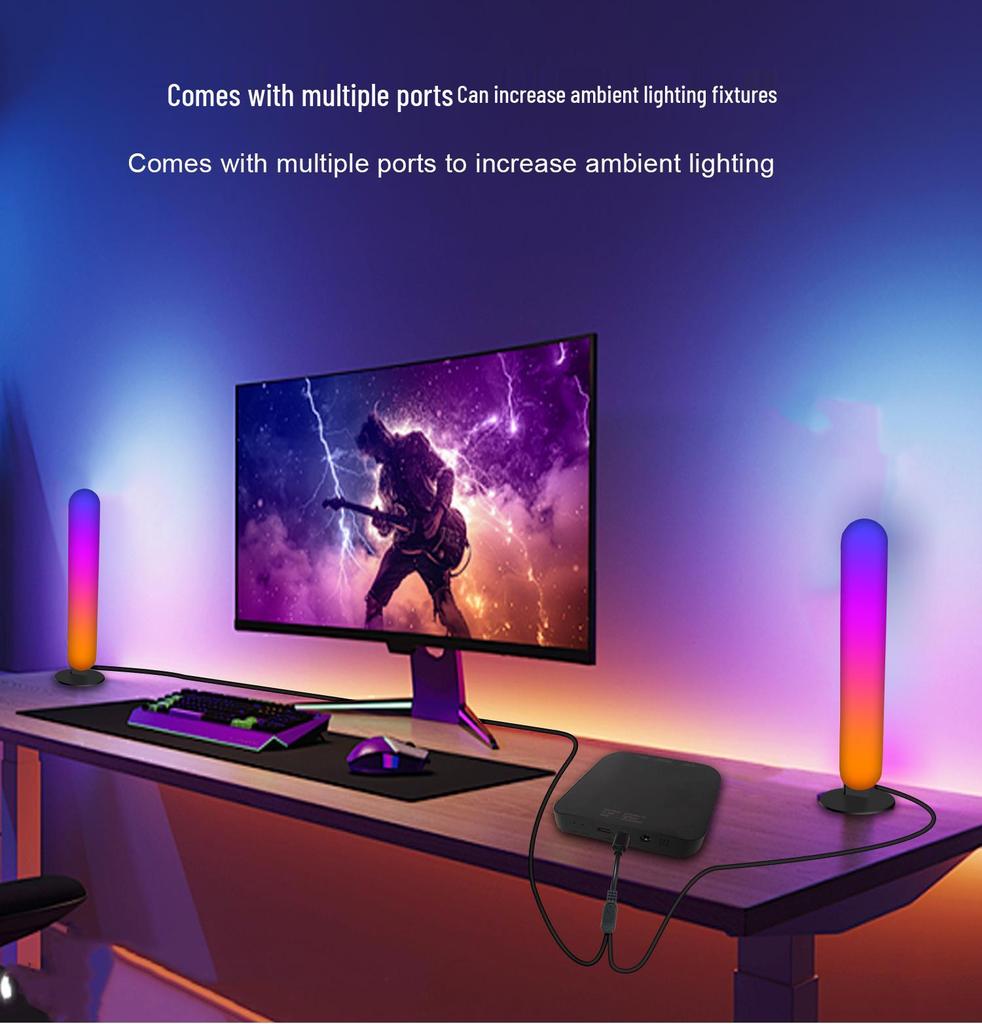 Graffiti Smart RGB LED TV Backlight Set - Colorful Synchronous Ambient Light Strips