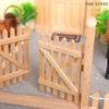 1/12 Wood Fence Gate Model Miniature Fairy Garden Door Dollhouse Simulation Furniture Decoration Toys