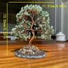 Natürlicher Kristallbaum, Grüner Aventurin, Rosenquarz-Dekoration, Heim-/Bürodekoration, Geldbaum, Lebensbaum Meditations-Ornament