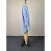 Women's 2026 Summer New Fashionable Turn-down Collar Buttoned Loose Striped Long Sleeve Mid-length Shirt