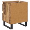 Nightstand with Drawers Reclaimed Wood Look 40 x 35 x 50 cm Particleboard