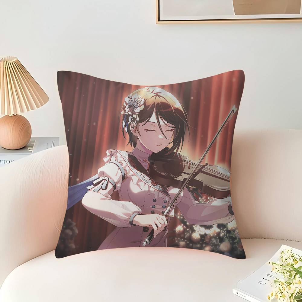 Rui Yashio Office Cushion Pillowcase Car Cushion Cover45X45CM Lumbar Pillowcase Sofa Pillowcover