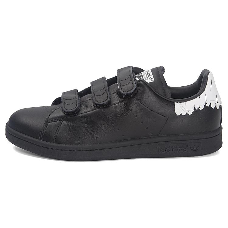 Adidas Originals Stan Smith Comfort Trendy Comfortable Slip-Resistant Durable Low-Top Casual Shoes Women sneaker Black BY2974