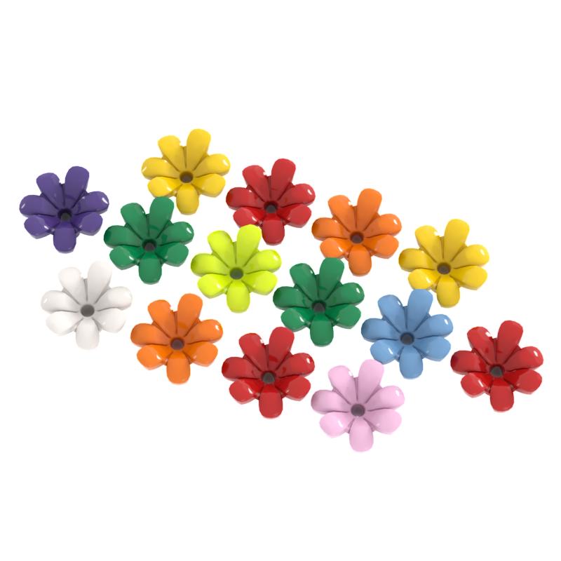 Non-Toxic Flower Stars Plant Moc Building Blocks Toys City Forest Classic Brick