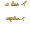 Brass Shark Sculpture Megamouth Unique Lifelike Home Decor Miniature for Centerpiece Tea House