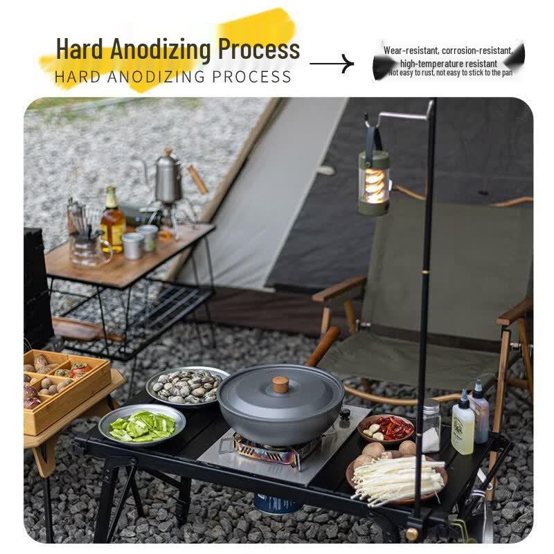 Gongziyu Portable Aluminum Camping Wok Set
