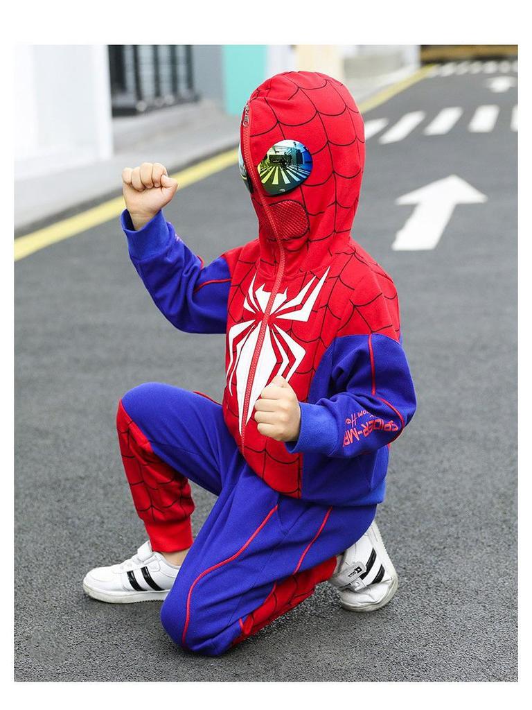 Spider-Man & Ultraman Boys' Spring/Autumn Two-Piece Sports Set